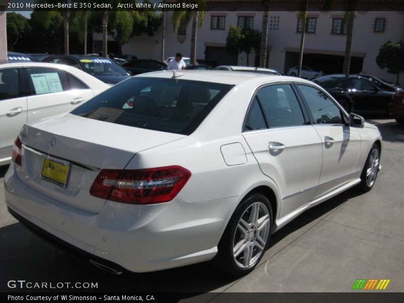 Arctic White / Almond Beige 2010 Mercedes-Benz E 350 Sedan