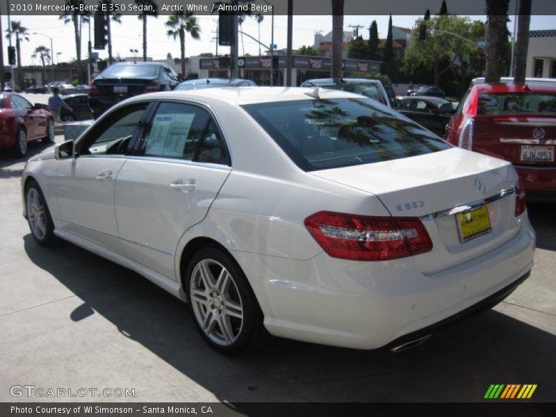 Arctic White / Almond Beige 2010 Mercedes-Benz E 350 Sedan