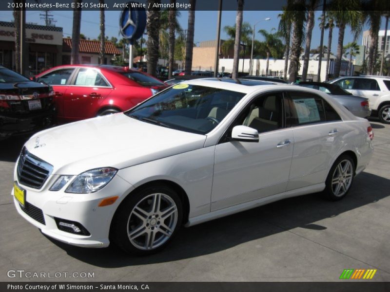 Arctic White / Almond Beige 2010 Mercedes-Benz E 350 Sedan