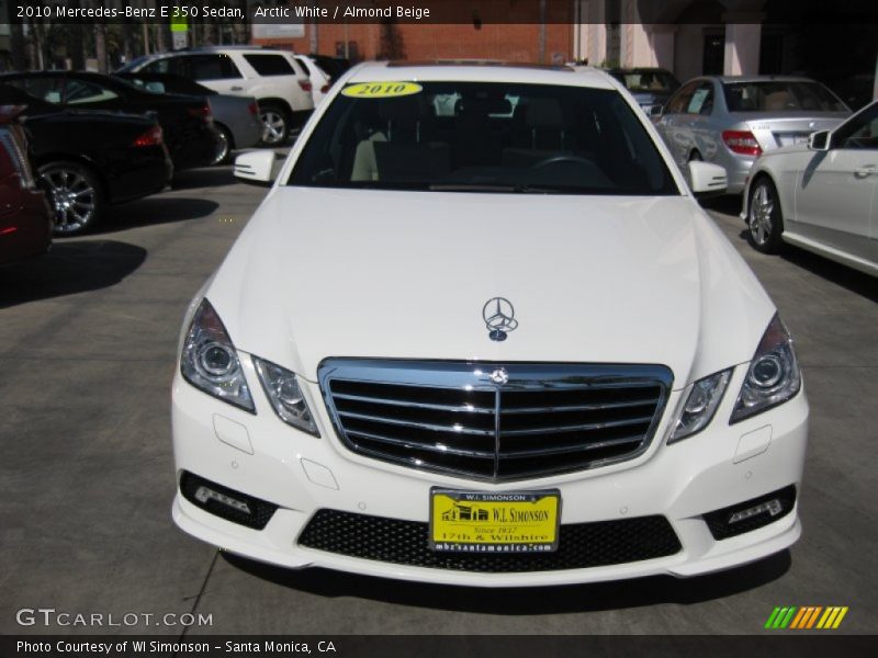 Arctic White / Almond Beige 2010 Mercedes-Benz E 350 Sedan