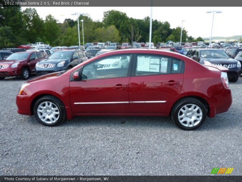 Red Brick / Charcoal 2012 Nissan Sentra 2.0 S