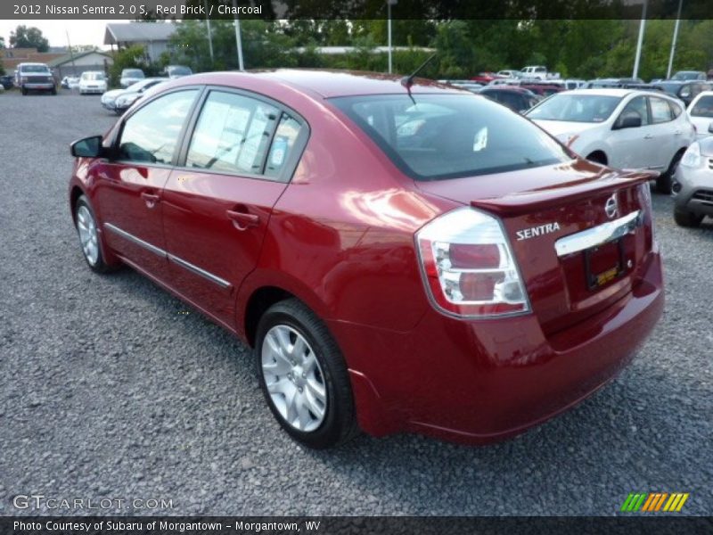 Red Brick / Charcoal 2012 Nissan Sentra 2.0 S