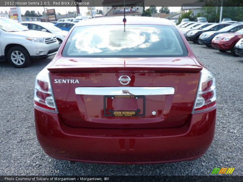 Red Brick / Charcoal 2012 Nissan Sentra 2.0 S
