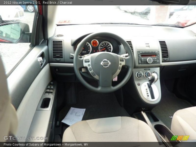 Red Brick / Charcoal 2012 Nissan Sentra 2.0 S