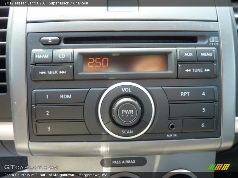 Super Black / Charcoal 2012 Nissan Sentra 2.0