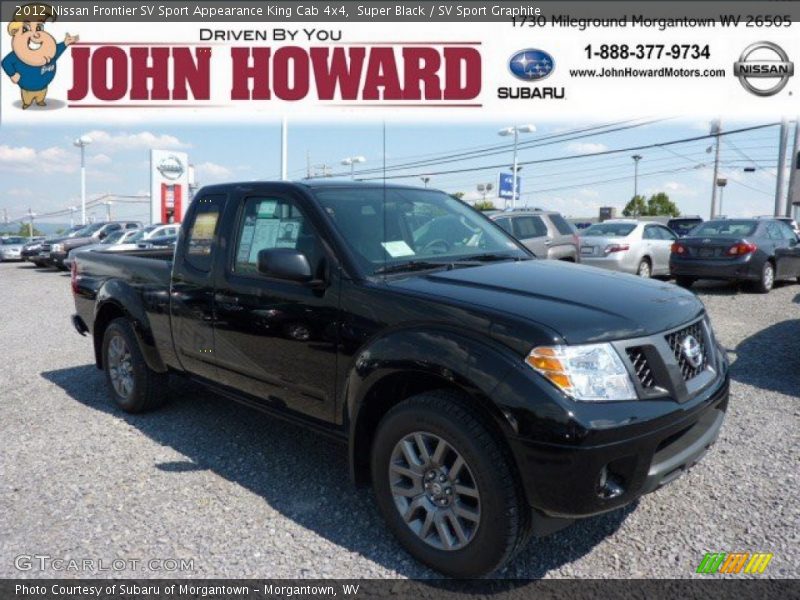 Super Black / SV Sport Graphite 2012 Nissan Frontier SV Sport Appearance King Cab 4x4