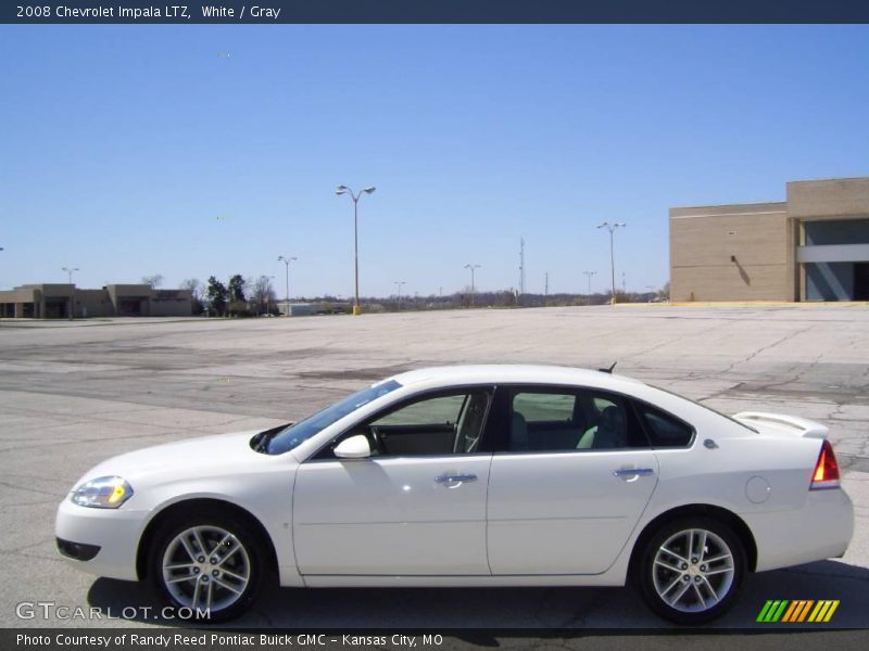 White / Gray 2008 Chevrolet Impala LTZ