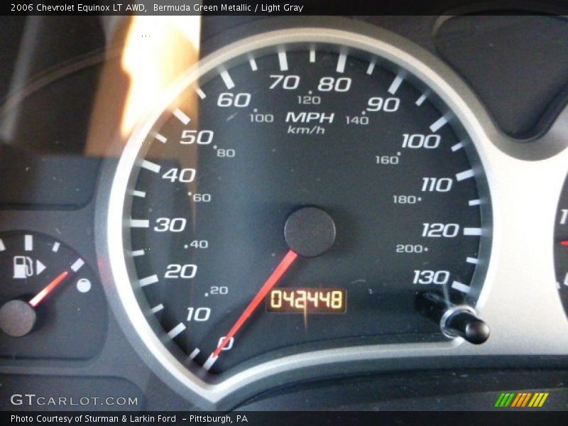 Bermuda Green Metallic / Light Gray 2006 Chevrolet Equinox LT AWD