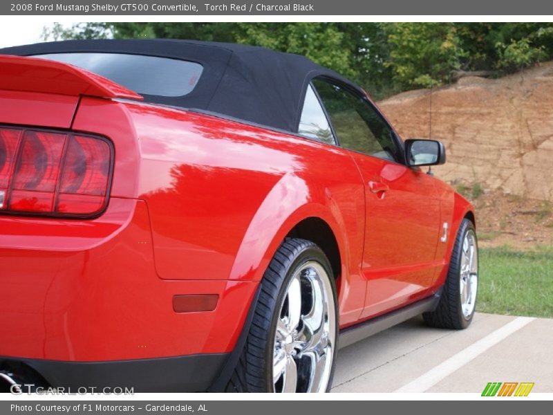 Torch Red / Charcoal Black 2008 Ford Mustang Shelby GT500 Convertible