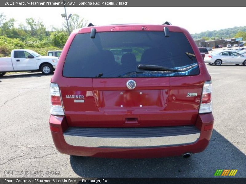 Sangria Red Metallic / Black 2011 Mercury Mariner Premier V6 AWD