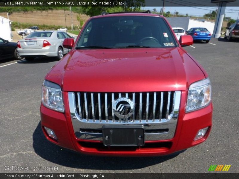 Sangria Red Metallic / Black 2011 Mercury Mariner Premier V6 AWD