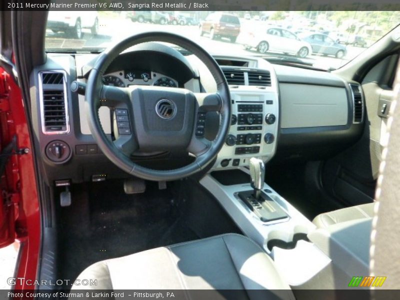 Sangria Red Metallic / Black 2011 Mercury Mariner Premier V6 AWD