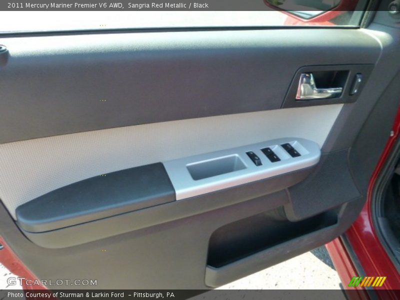 Sangria Red Metallic / Black 2011 Mercury Mariner Premier V6 AWD