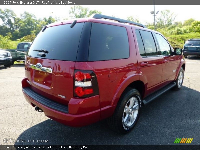 Redfire Metallic / Stone 2007 Ford Explorer XLT