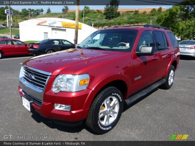Redfire Metallic / Stone 2007 Ford Explorer XLT