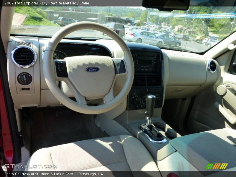 Redfire Metallic / Stone 2007 Ford Explorer XLT