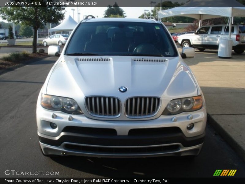 Titanium Silver Metallic / Black 2005 BMW X5 4.8is