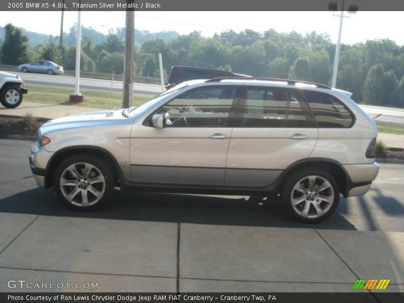 Titanium Silver Metallic / Black 2005 BMW X5 4.8is