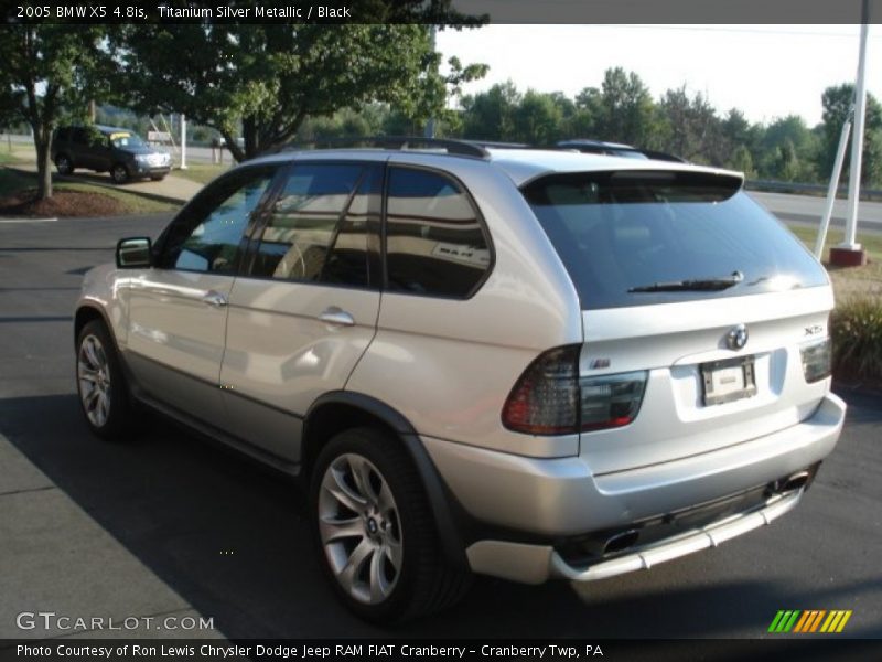 Titanium Silver Metallic / Black 2005 BMW X5 4.8is