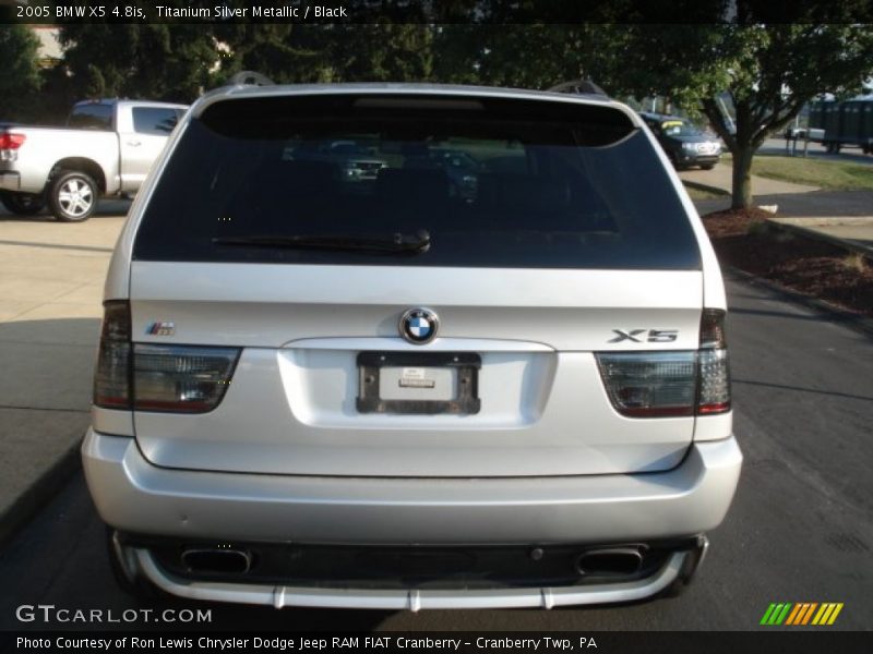 Titanium Silver Metallic / Black 2005 BMW X5 4.8is