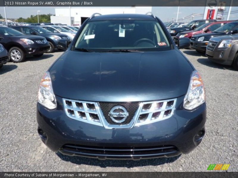 Graphite Blue / Black 2013 Nissan Rogue SV AWD