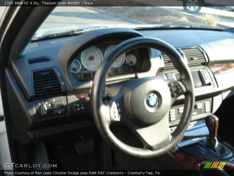 Titanium Silver Metallic / Black 2005 BMW X5 4.8is
