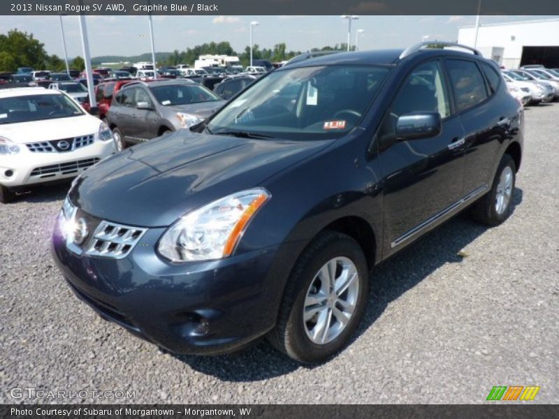 Graphite Blue / Black 2013 Nissan Rogue SV AWD