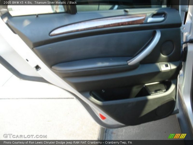 Titanium Silver Metallic / Black 2005 BMW X5 4.8is
