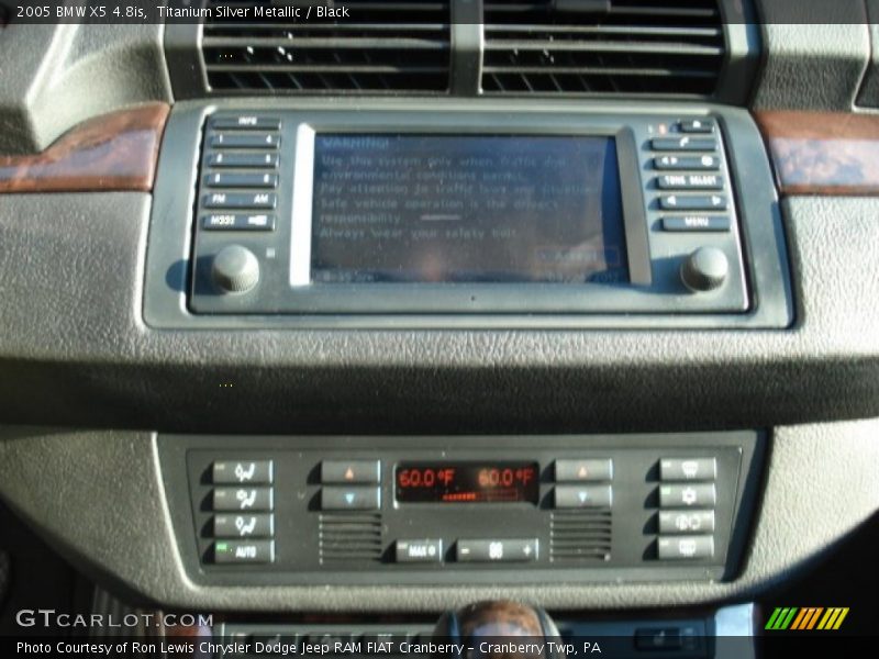Titanium Silver Metallic / Black 2005 BMW X5 4.8is