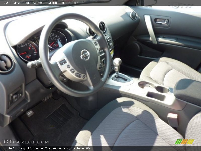 Graphite Blue / Black 2013 Nissan Rogue SV AWD