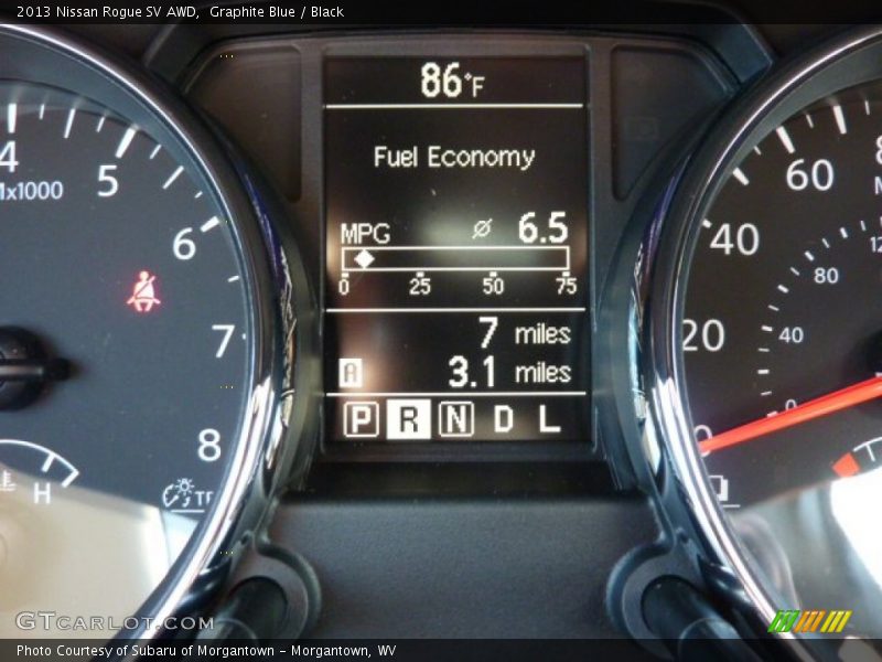 Graphite Blue / Black 2013 Nissan Rogue SV AWD