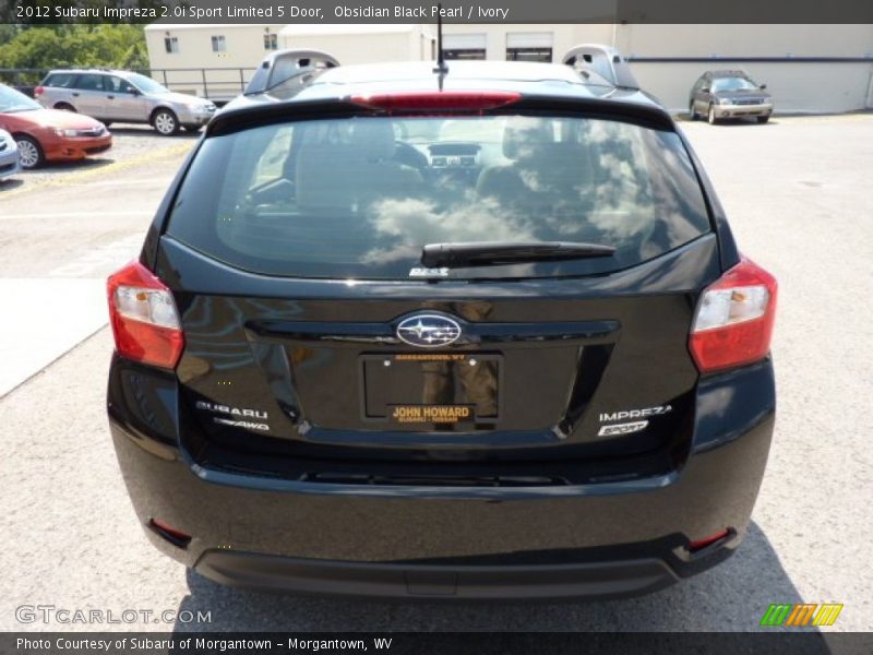 Obsidian Black Pearl / Ivory 2012 Subaru Impreza 2.0i Sport Limited 5 Door