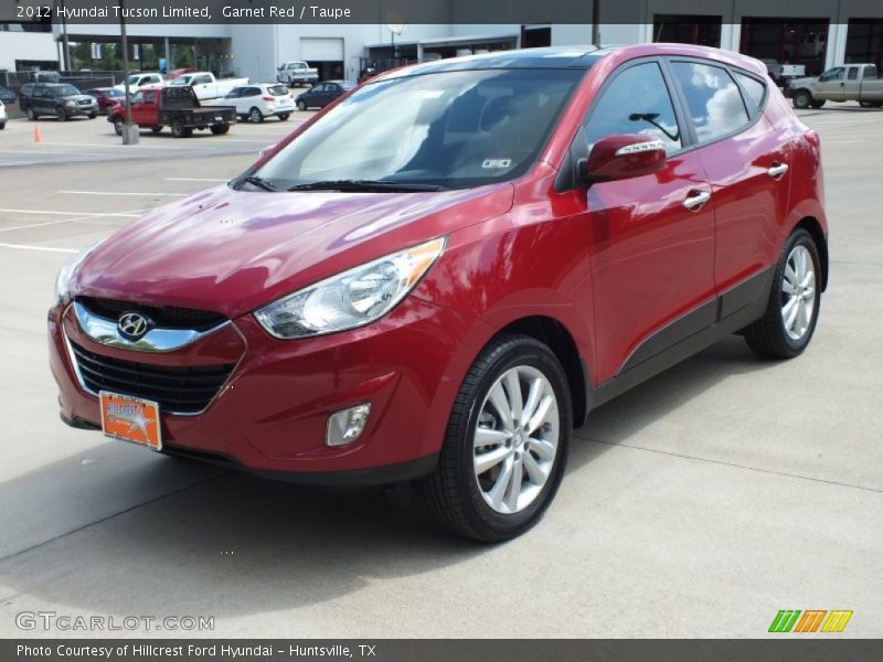 Garnet Red / Taupe 2012 Hyundai Tucson Limited