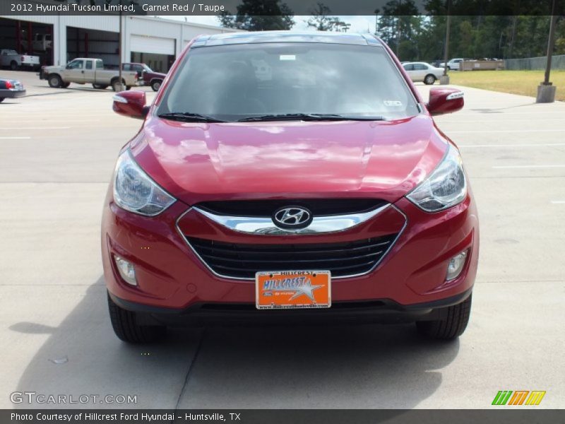 Garnet Red / Taupe 2012 Hyundai Tucson Limited