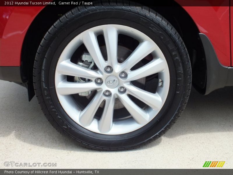 Garnet Red / Taupe 2012 Hyundai Tucson Limited
