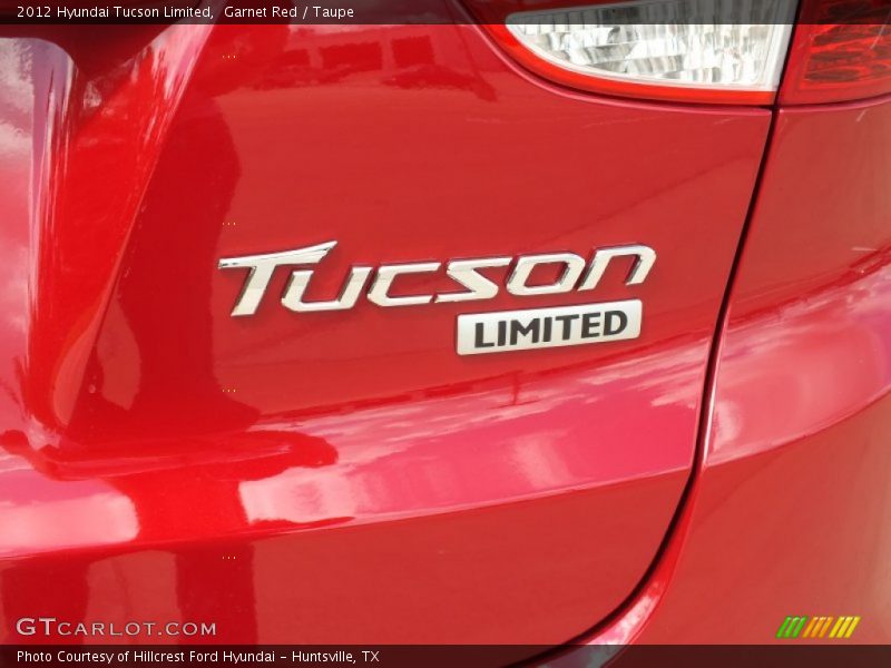 Garnet Red / Taupe 2012 Hyundai Tucson Limited