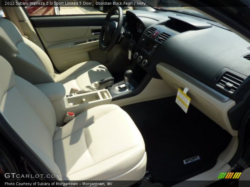 Obsidian Black Pearl / Ivory 2012 Subaru Impreza 2.0i Sport Limited 5 Door