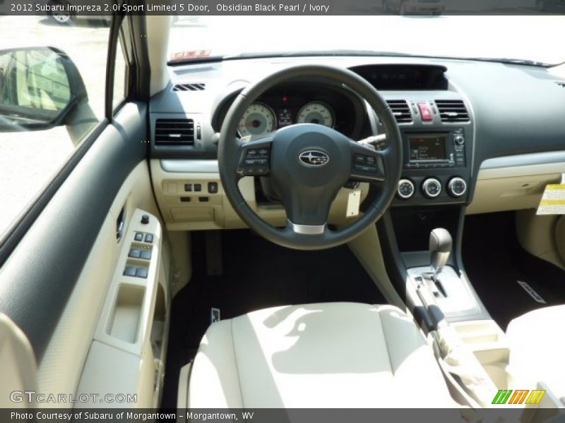 Obsidian Black Pearl / Ivory 2012 Subaru Impreza 2.0i Sport Limited 5 Door