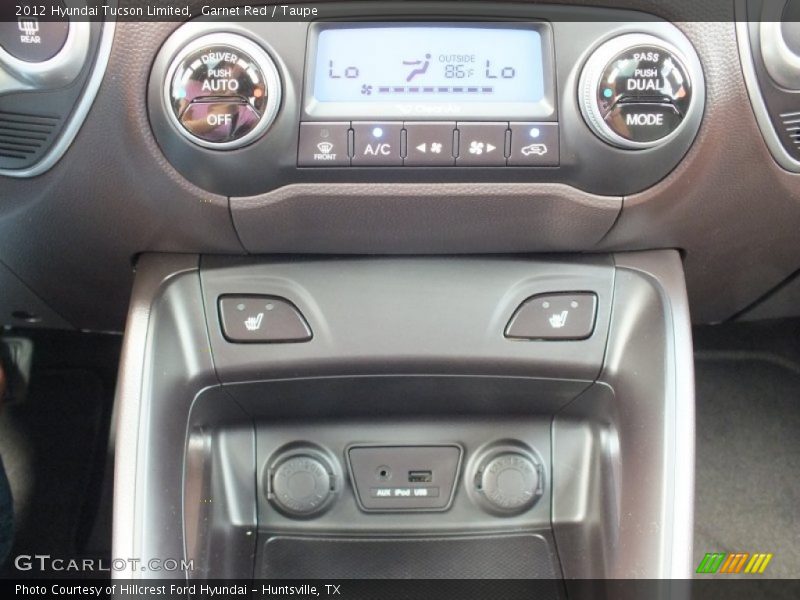 Garnet Red / Taupe 2012 Hyundai Tucson Limited
