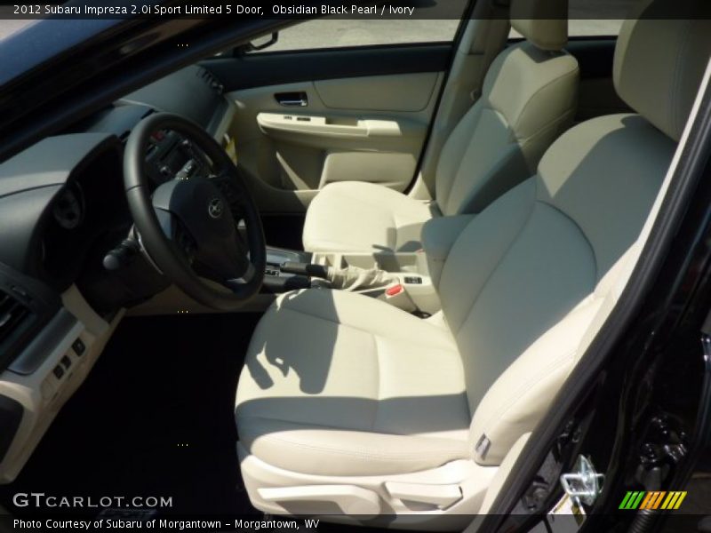 Obsidian Black Pearl / Ivory 2012 Subaru Impreza 2.0i Sport Limited 5 Door