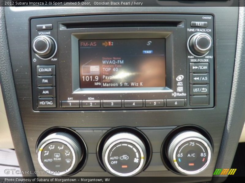 Obsidian Black Pearl / Ivory 2012 Subaru Impreza 2.0i Sport Limited 5 Door