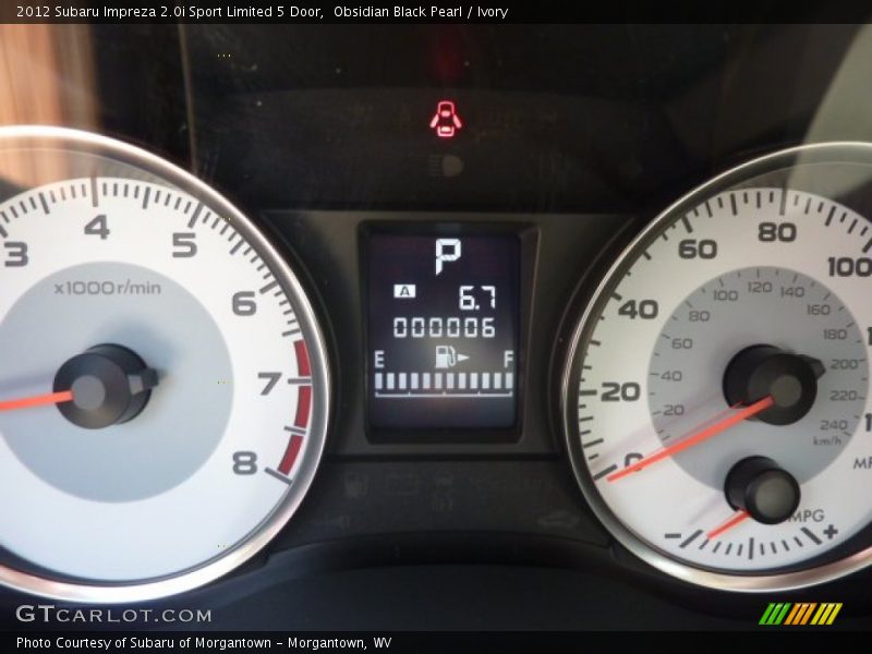 Obsidian Black Pearl / Ivory 2012 Subaru Impreza 2.0i Sport Limited 5 Door