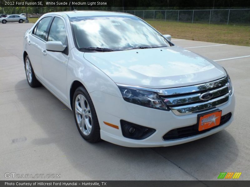 White Suede / Medium Light Stone 2012 Ford Fusion SE