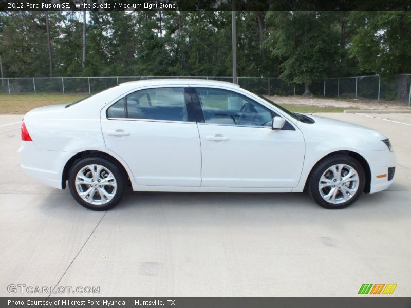 White Suede / Medium Light Stone 2012 Ford Fusion SE
