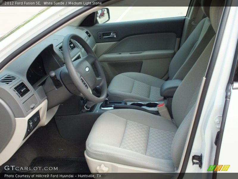 White Suede / Medium Light Stone 2012 Ford Fusion SE