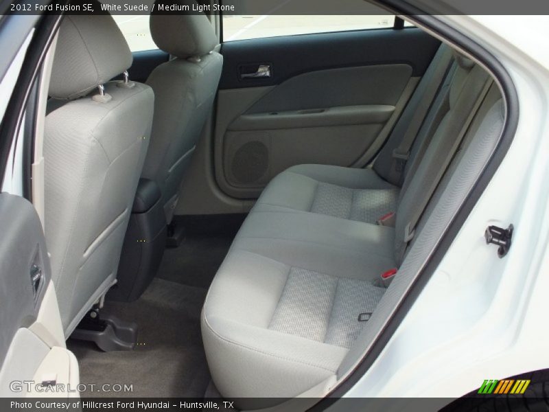 White Suede / Medium Light Stone 2012 Ford Fusion SE