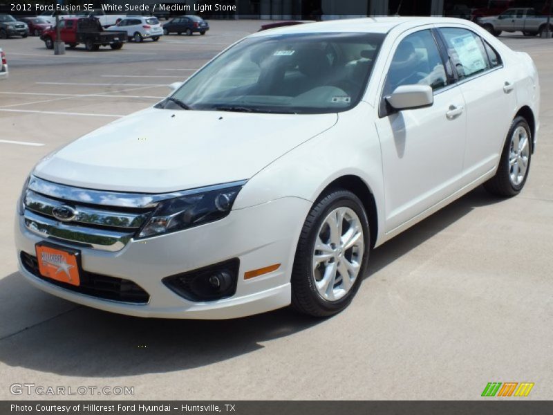 White Suede / Medium Light Stone 2012 Ford Fusion SE