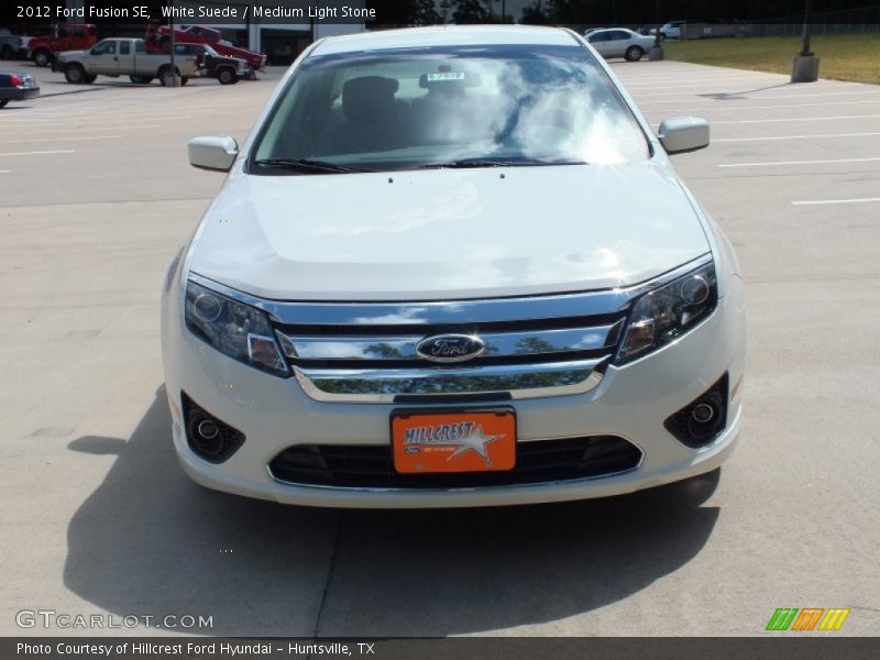 White Suede / Medium Light Stone 2012 Ford Fusion SE