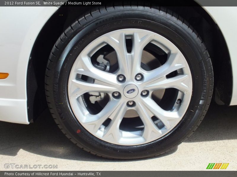 White Suede / Medium Light Stone 2012 Ford Fusion SE
