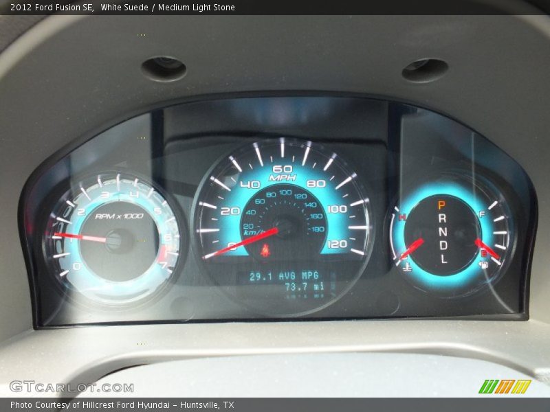 White Suede / Medium Light Stone 2012 Ford Fusion SE